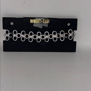 Robert Rose Silver Geometric Chain Choker